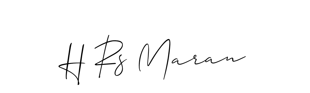 How to Draw H Rs Maran signature style? Allison_Script is a latest design signature styles for name H Rs Maran. H Rs Maran signature style 2 images and pictures png