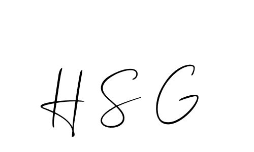 if you are searching for the best signature style for your name H S G. so please give up your signature search. here we have designed multiple signature styles  using Allison_Script. H S G signature style 2 images and pictures png