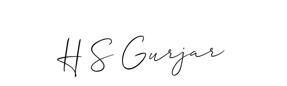 Make a short H S Gurjar signature style. Manage your documents anywhere anytime using Allison_Script. Create and add eSignatures, submit forms, share and send files easily. H S Gurjar signature style 2 images and pictures png