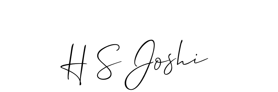 Make a beautiful signature design for name H S Joshi. Use this online signature maker to create a handwritten signature for free. H S Joshi signature style 2 images and pictures png