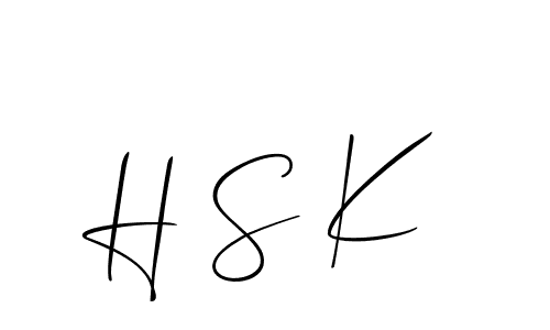 It looks lik you need a new signature style for name H S K. Design unique handwritten (Allison_Script) signature with our free signature maker in just a few clicks. H S K signature style 2 images and pictures png