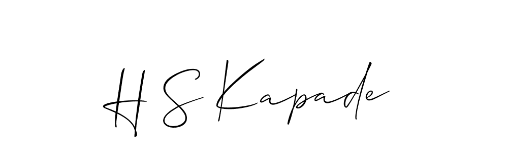 You can use this online signature creator to create a handwritten signature for the name H S Kapade. This is the best online autograph maker. H S Kapade signature style 2 images and pictures png