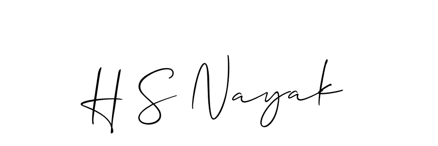 Make a short H S Nayak signature style. Manage your documents anywhere anytime using Allison_Script. Create and add eSignatures, submit forms, share and send files easily. H S Nayak signature style 2 images and pictures png