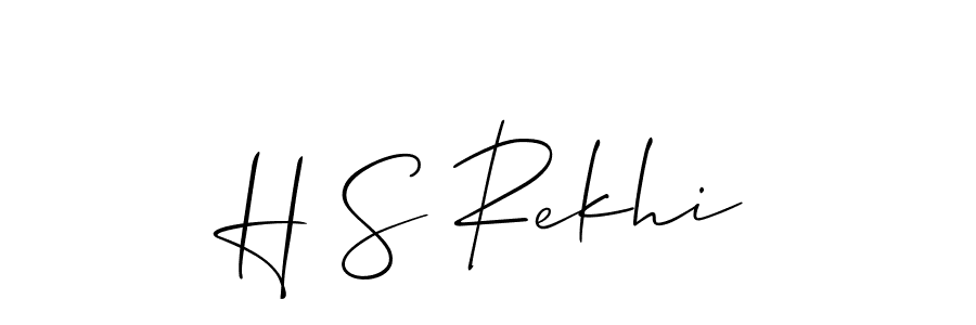 Similarly Allison_Script is the best handwritten signature design. Signature creator online .You can use it as an online autograph creator for name H S Rekhi. H S Rekhi signature style 2 images and pictures png