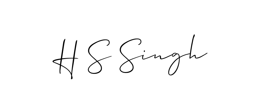 H S Singh stylish signature style. Best Handwritten Sign (Allison_Script) for my name. Handwritten Signature Collection Ideas for my name H S Singh. H S Singh signature style 2 images and pictures png