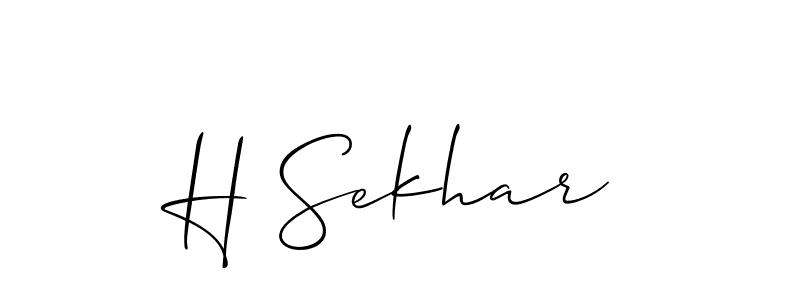 Make a beautiful signature design for name H Sekhar. Use this online signature maker to create a handwritten signature for free. H Sekhar signature style 2 images and pictures png