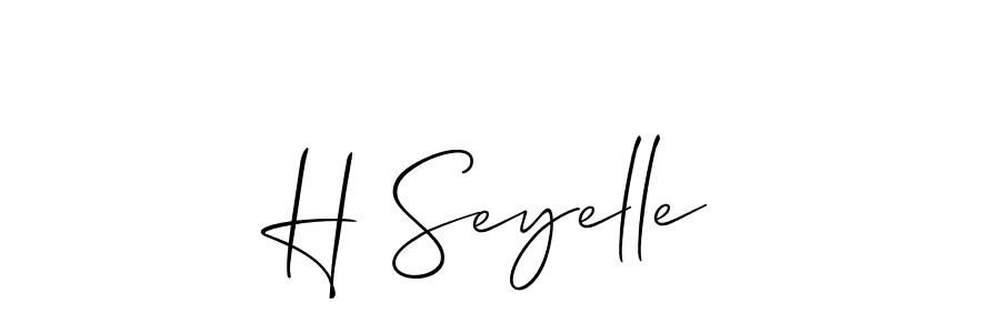 Best and Professional Signature Style for H Seyelle. Allison_Script Best Signature Style Collection. H Seyelle signature style 2 images and pictures png