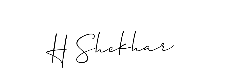 Allison_Script is a professional signature style that is perfect for those who want to add a touch of class to their signature. It is also a great choice for those who want to make their signature more unique. Get H Shekhar name to fancy signature for free. H Shekhar signature style 2 images and pictures png