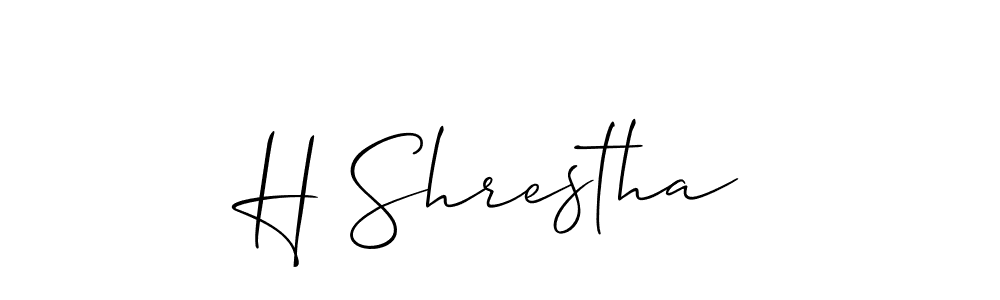 Once you've used our free online signature maker to create your best signature Allison_Script style, it's time to enjoy all of the benefits that H Shrestha name signing documents. H Shrestha signature style 2 images and pictures png