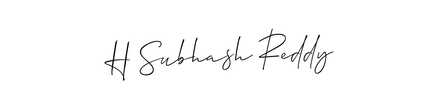 You can use this online signature creator to create a handwritten signature for the name H Subhash Reddy. This is the best online autograph maker. H Subhash Reddy signature style 2 images and pictures png