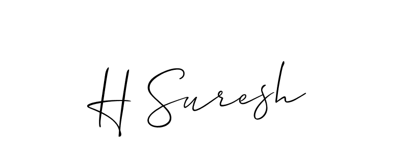 Make a beautiful signature design for name H Suresh. Use this online signature maker to create a handwritten signature for free. H Suresh signature style 2 images and pictures png