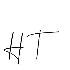 How to make H T signature? Allison_Script is a professional autograph style. Create handwritten signature for H T name. H T signature style 2 images and pictures png