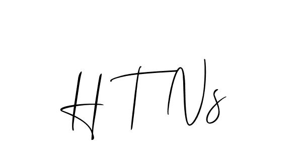 Design your own signature with our free online signature maker. With this signature software, you can create a handwritten (Allison_Script) signature for name H T Ns. H T Ns signature style 2 images and pictures png