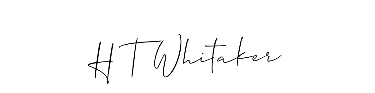 How to make H T Whitaker signature? Allison_Script is a professional autograph style. Create handwritten signature for H T Whitaker name. H T Whitaker signature style 2 images and pictures png