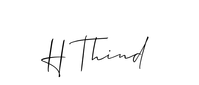 Check out images of Autograph of H Thind name. Actor H Thind Signature Style. Allison_Script is a professional sign style online. H Thind signature style 2 images and pictures png