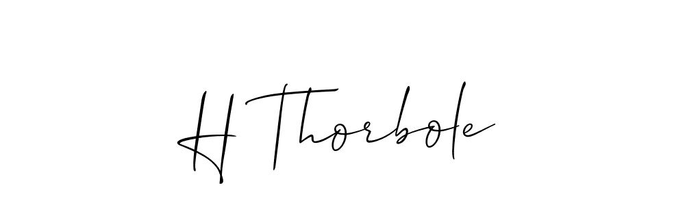 Create a beautiful signature design for name H Thorbole. With this signature (Allison_Script) fonts, you can make a handwritten signature for free. H Thorbole signature style 2 images and pictures png