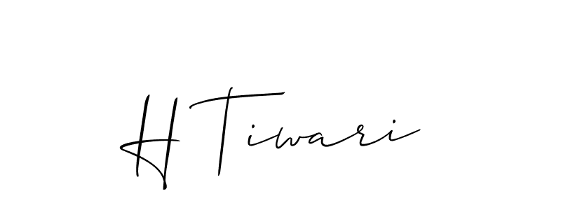 Best and Professional Signature Style for H Tiwari. Allison_Script Best Signature Style Collection. H Tiwari signature style 2 images and pictures png