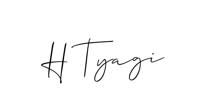 H Tyagi stylish signature style. Best Handwritten Sign (Allison_Script) for my name. Handwritten Signature Collection Ideas for my name H Tyagi. H Tyagi signature style 2 images and pictures png