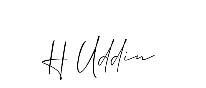 Similarly Allison_Script is the best handwritten signature design. Signature creator online .You can use it as an online autograph creator for name H Uddin. H Uddin signature style 2 images and pictures png