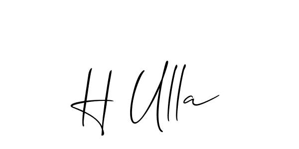 Check out images of Autograph of H Ulla name. Actor H Ulla Signature Style. Allison_Script is a professional sign style online. H Ulla signature style 2 images and pictures png