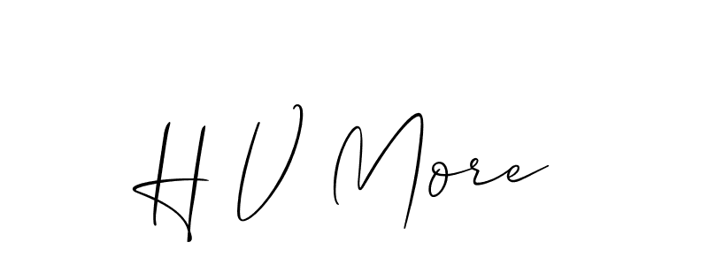 You can use this online signature creator to create a handwritten signature for the name H V More. This is the best online autograph maker. H V More signature style 2 images and pictures png
