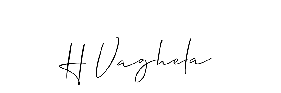 H Vaghela stylish signature style. Best Handwritten Sign (Allison_Script) for my name. Handwritten Signature Collection Ideas for my name H Vaghela. H Vaghela signature style 2 images and pictures png