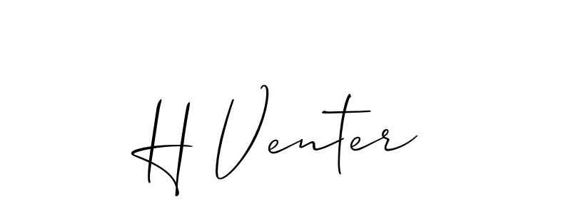 You can use this online signature creator to create a handwritten signature for the name H Venter. This is the best online autograph maker. H Venter signature style 2 images and pictures png