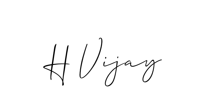 You can use this online signature creator to create a handwritten signature for the name H Vijay. This is the best online autograph maker. H Vijay signature style 2 images and pictures png