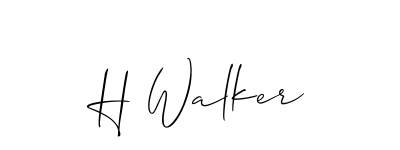 Also we have H Walker name is the best signature style. Create professional handwritten signature collection using Allison_Script autograph style. H Walker signature style 2 images and pictures png