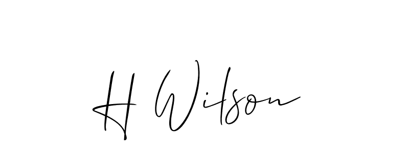 It looks lik you need a new signature style for name H Wilson. Design unique handwritten (Allison_Script) signature with our free signature maker in just a few clicks. H Wilson signature style 2 images and pictures png