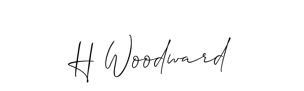 Best and Professional Signature Style for H Woodward. Allison_Script Best Signature Style Collection. H Woodward signature style 2 images and pictures png