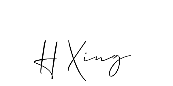 H Xing stylish signature style. Best Handwritten Sign (Allison_Script) for my name. Handwritten Signature Collection Ideas for my name H Xing. H Xing signature style 2 images and pictures png