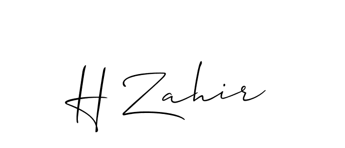 Make a short H Zahir signature style. Manage your documents anywhere anytime using Allison_Script. Create and add eSignatures, submit forms, share and send files easily. H Zahir signature style 2 images and pictures png