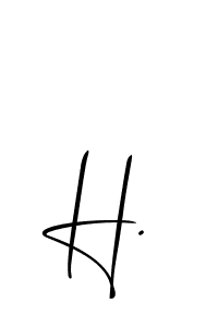 Design your own signature with our free online signature maker. With this signature software, you can create a handwritten (Allison_Script) signature for name H.. H. signature style 2 images and pictures png