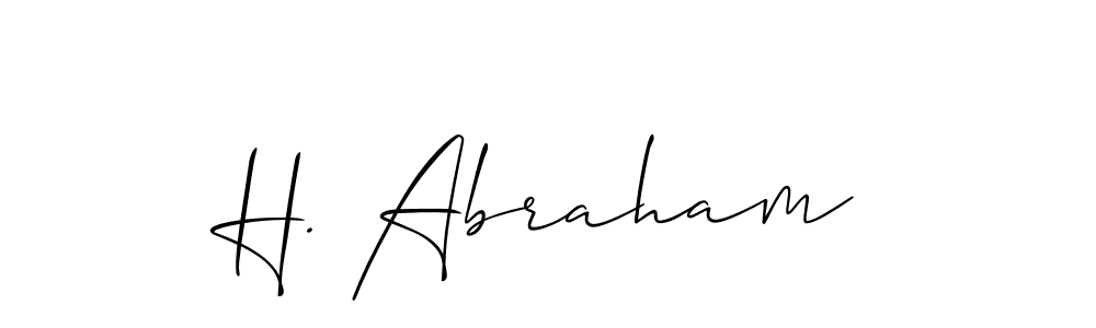 Make a short H. Abraham signature style. Manage your documents anywhere anytime using Allison_Script. Create and add eSignatures, submit forms, share and send files easily. H. Abraham signature style 2 images and pictures png