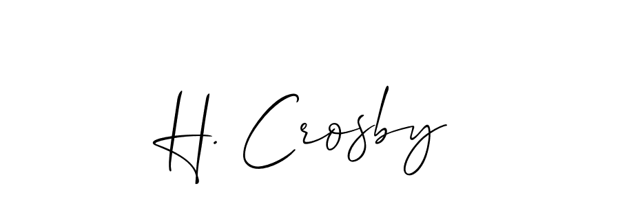 H. Crosby stylish signature style. Best Handwritten Sign (Allison_Script) for my name. Handwritten Signature Collection Ideas for my name H. Crosby. H. Crosby signature style 2 images and pictures png