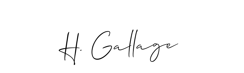 See photos of H. Gallage official signature by Spectra . Check more albums & portfolios. Read reviews & check more about Allison_Script font. H. Gallage signature style 2 images and pictures png