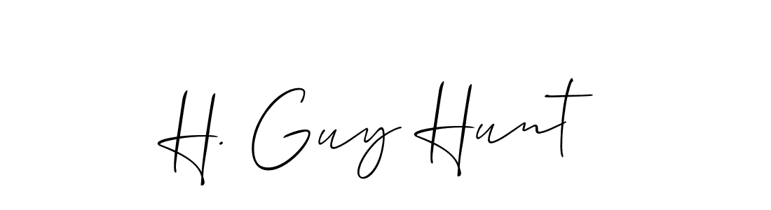 Check out images of Autograph of H. Guy Hunt name. Actor H. Guy Hunt Signature Style. Allison_Script is a professional sign style online. H. Guy Hunt signature style 2 images and pictures png