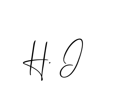 How to Draw H. I signature style? Allison_Script is a latest design signature styles for name H. I. H. I signature style 2 images and pictures png