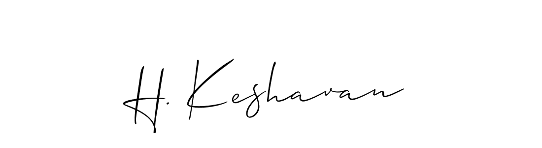 if you are searching for the best signature style for your name H. Keshavan. so please give up your signature search. here we have designed multiple signature styles  using Allison_Script. H. Keshavan signature style 2 images and pictures png