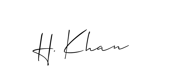 This is the best signature style for the H. Khan name. Also you like these signature font (Allison_Script). Mix name signature. H. Khan signature style 2 images and pictures png