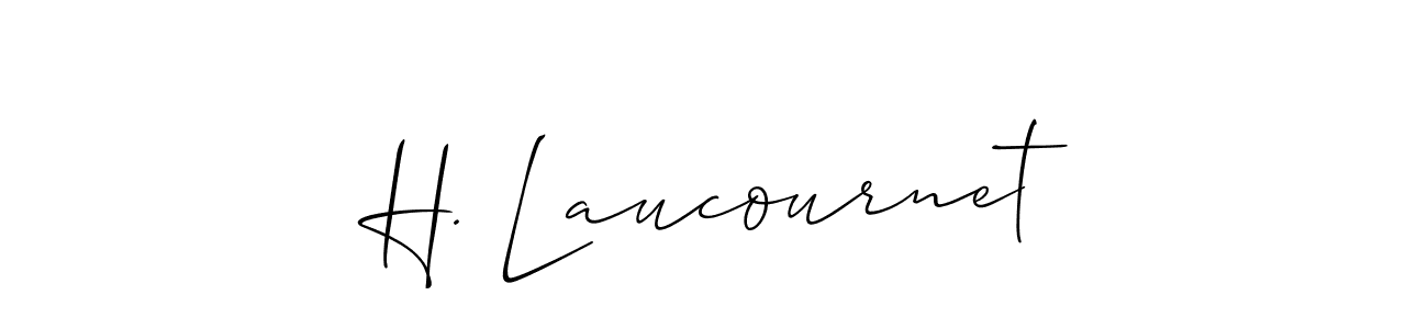 Once you've used our free online signature maker to create your best signature Allison_Script style, it's time to enjoy all of the benefits that H. Laucournet name signing documents. H. Laucournet signature style 2 images and pictures png