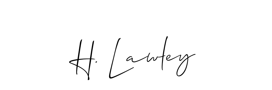 Make a beautiful signature design for name H. Lawley. Use this online signature maker to create a handwritten signature for free. H. Lawley signature style 2 images and pictures png