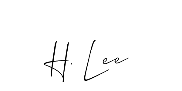 Once you've used our free online signature maker to create your best signature Allison_Script style, it's time to enjoy all of the benefits that H. Lee name signing documents. H. Lee signature style 2 images and pictures png