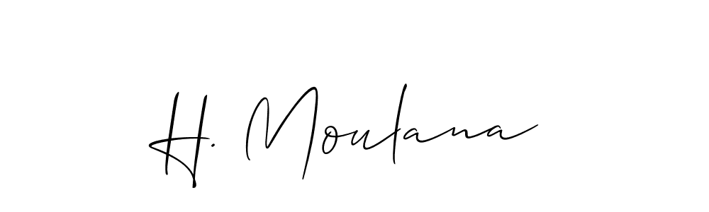 H. Moulana stylish signature style. Best Handwritten Sign (Allison_Script) for my name. Handwritten Signature Collection Ideas for my name H. Moulana. H. Moulana signature style 2 images and pictures png