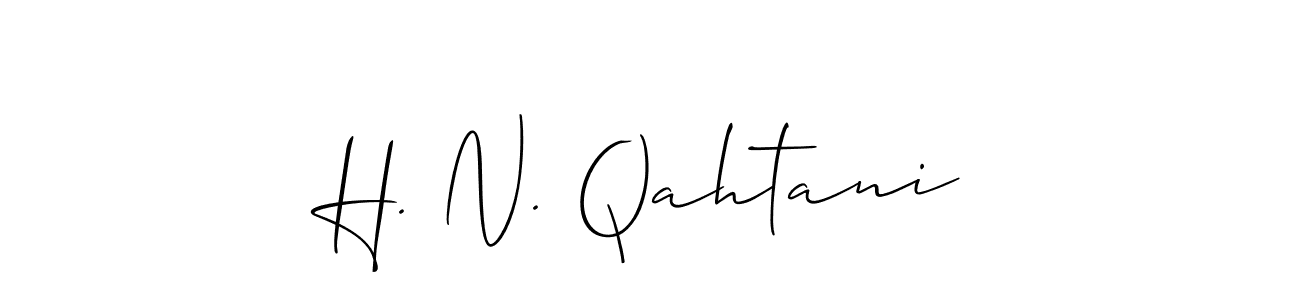 Check out images of Autograph of H. N. Qahtani name. Actor H. N. Qahtani Signature Style. Allison_Script is a professional sign style online. H. N. Qahtani signature style 2 images and pictures png