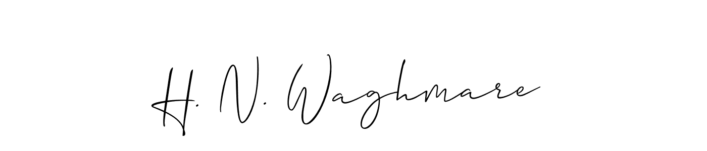 Make a short H. N. Waghmare signature style. Manage your documents anywhere anytime using Allison_Script. Create and add eSignatures, submit forms, share and send files easily. H. N. Waghmare signature style 2 images and pictures png