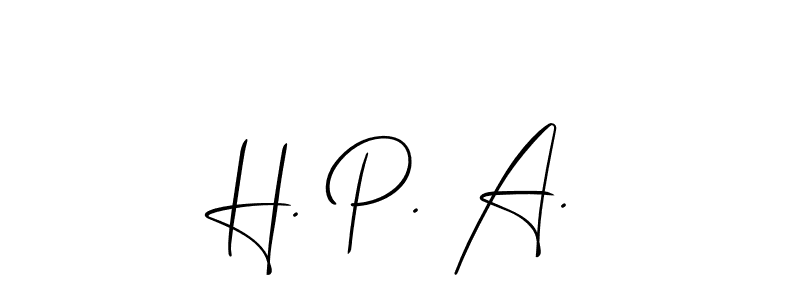 How to Draw H. P. A. signature style? Allison_Script is a latest design signature styles for name H. P. A.. H. P. A. signature style 2 images and pictures png