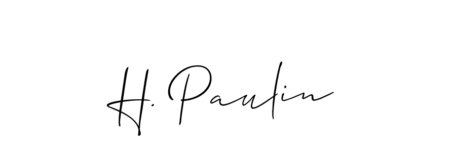 You can use this online signature creator to create a handwritten signature for the name H. Paulin. This is the best online autograph maker. H. Paulin signature style 2 images and pictures png