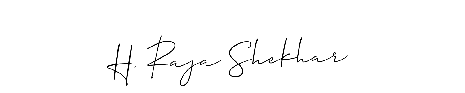 Check out images of Autograph of H. Raja Shekhar name. Actor H. Raja Shekhar Signature Style. Allison_Script is a professional sign style online. H. Raja Shekhar signature style 2 images and pictures png